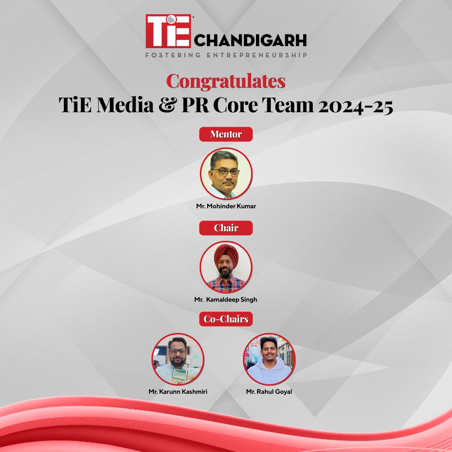 TiE Media & PR Core Team